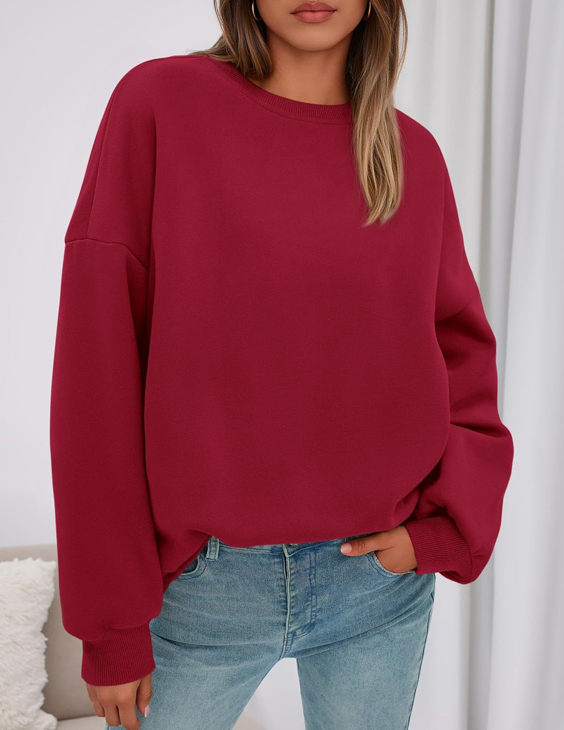 Womens Oversized Crewneck Sweatshirt