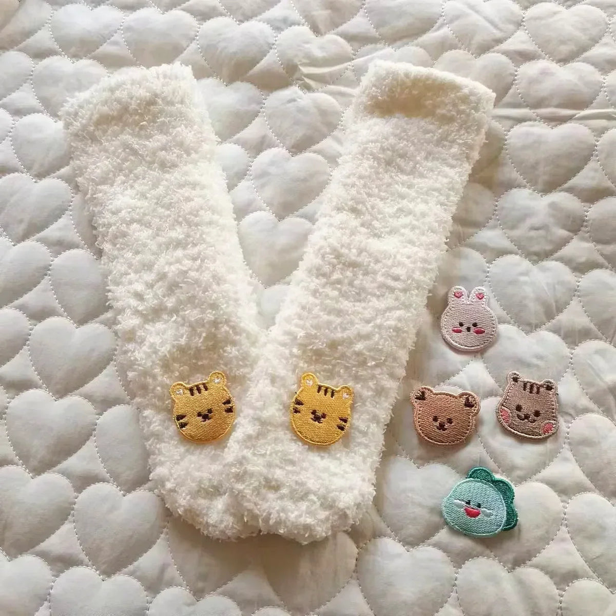 Winter Baby Socks Thick Warm Long Socks for Toddler White Autumn Winter Plushknee Newborn anti Slip Floor Socks Baby Accessories