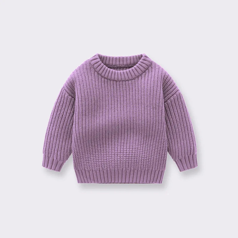 Childrens Clothing Baby Sweaters Baby Boys and Girls Loose Knit Jackets for Autumn and Winter Winter Casual Cotton Sweater