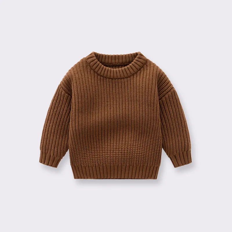 Childrens Clothing Baby Sweaters Baby Boys and Girls Loose Knit Jackets for Autumn and Winter Winter Casual Cotton Sweater