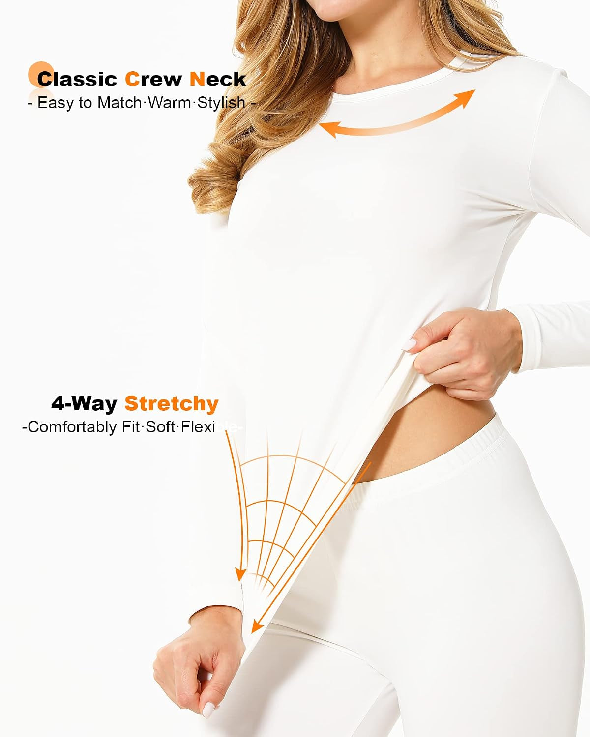 Thermal Underwear for Women Long Johns Base Layer Thermals Set