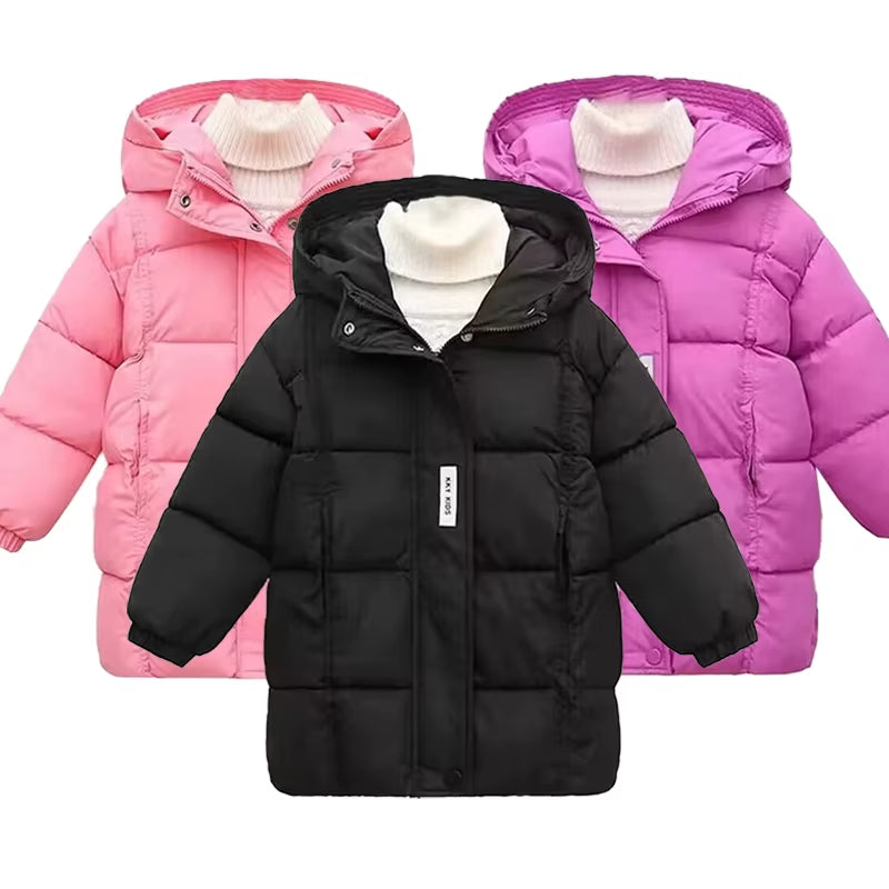 Boys Winter Coats & Jacket Kids Zipper Sport Jackets Fashion Patchwork Thick Winter Jacket Boy Girls Winter Coat Kids Clothes