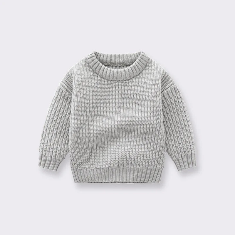 Childrens Clothing Baby Sweaters Baby Boys and Girls Loose Knit Jackets for Autumn and Winter Winter Casual Cotton Sweater