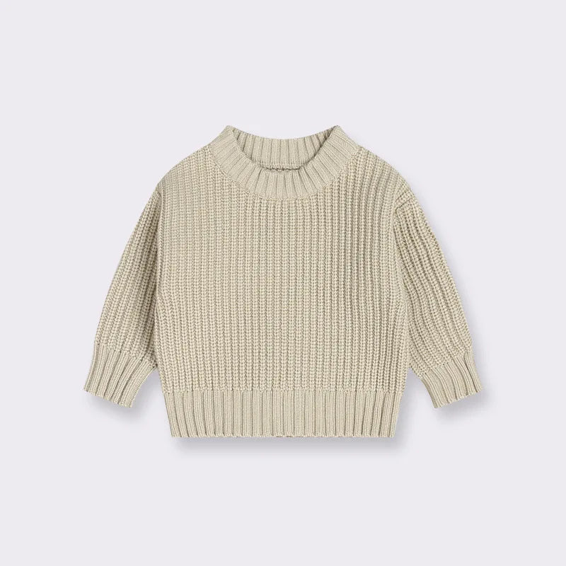 Childrens Clothing Baby Sweaters Baby Boys and Girls Loose Knit Jackets for Autumn and Winter Winter Casual Cotton Sweater