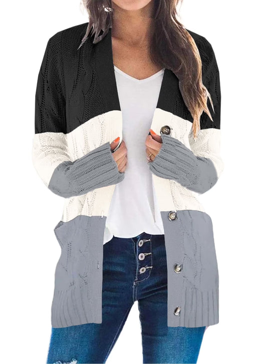 Womens Sweaters Winter Coats for Women 3X Sweater for Women plus Color Block Sweaters
