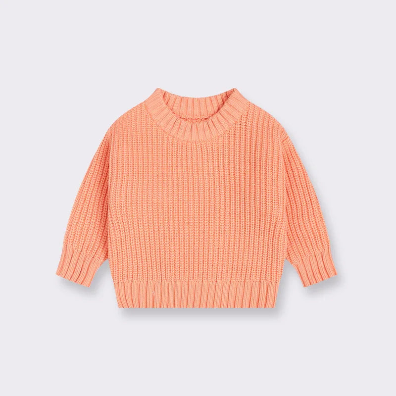 Childrens Clothing Baby Sweaters Baby Boys and Girls Loose Knit Jackets for Autumn and Winter Winter Casual Cotton Sweater