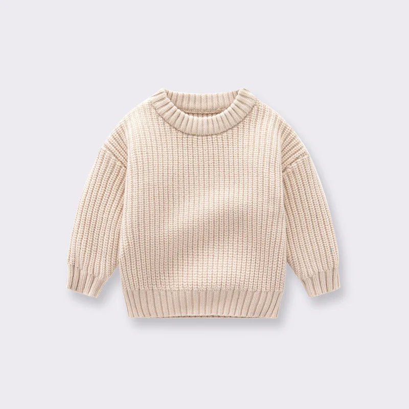 Childrens Clothing Baby Sweaters Baby Boys and Girls Loose Knit Jackets for Autumn and Winter Winter Casual Cotton Sweater